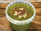Molokhia with shrimp