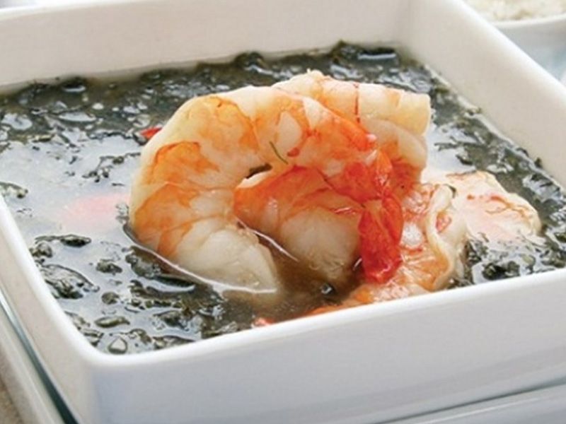 Molokhia With Shrimp