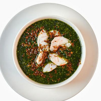 Shrimp Molokhia