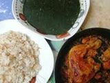 Molokhia Casserole With A Whole Chicken
