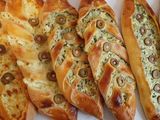 Manakish cheese Olives & Mushrooms