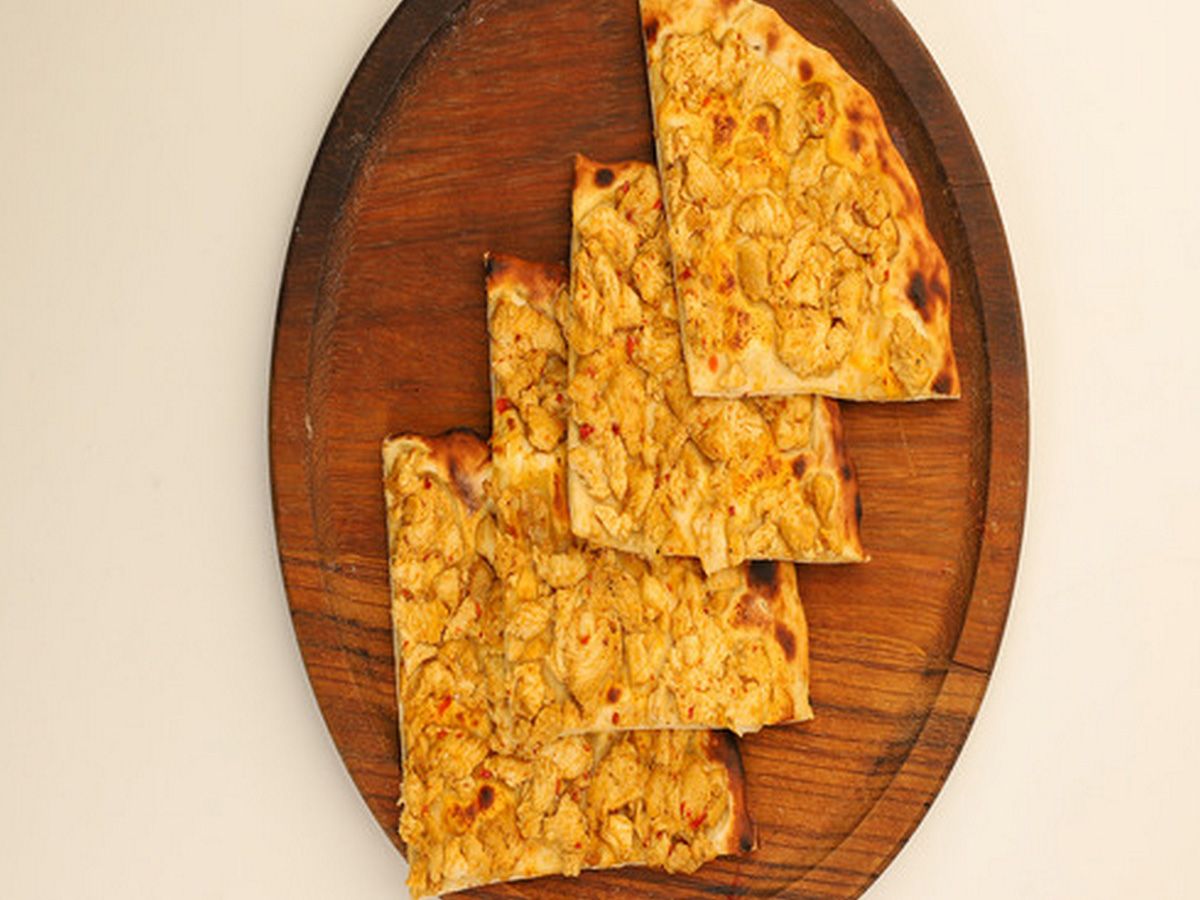 Shish with mozzarella manakish