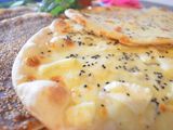 Mozzarella cheese manoushe