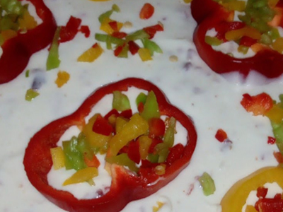 Kiri Cheese With Pastrami Manoucheh