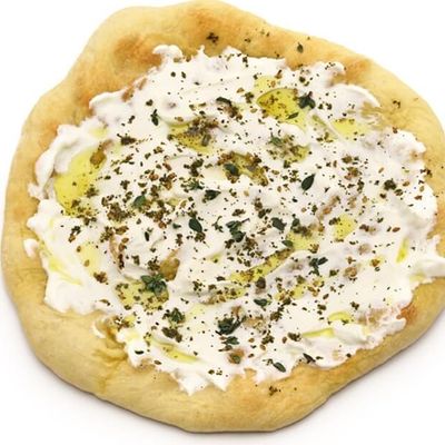 Thyme Manoucheh with labneh