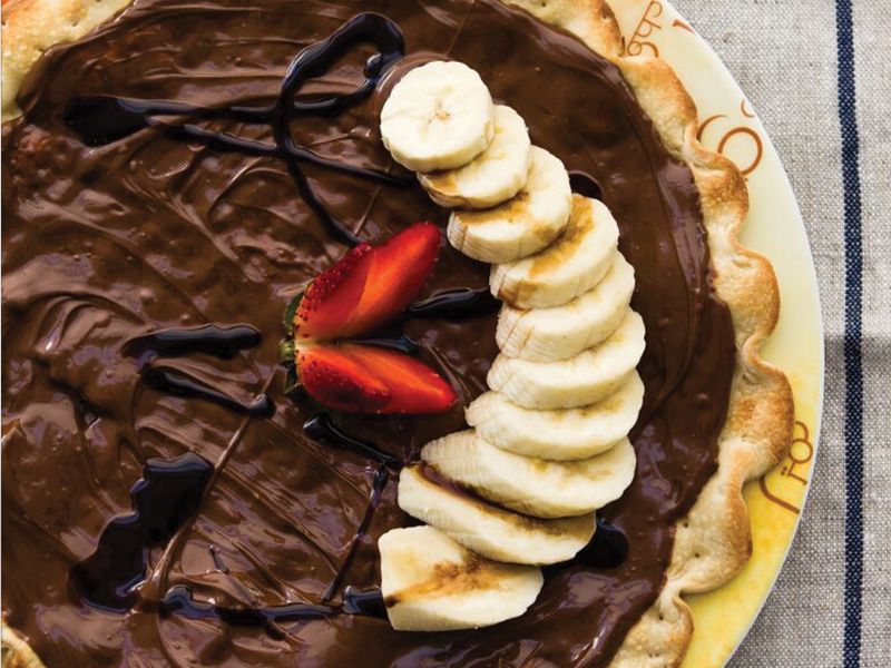 chocolate with banana manoucheh
