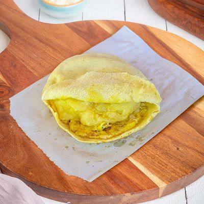 Mashed Potatoes Omelette sandwich