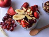 Milk Pudding With Fruit Salad