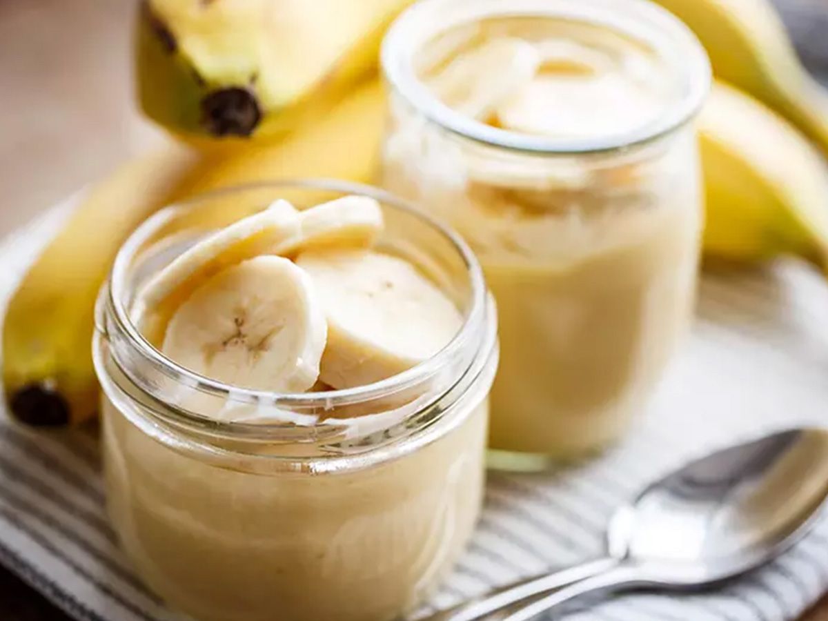 Nutella Banana Milk Pudding