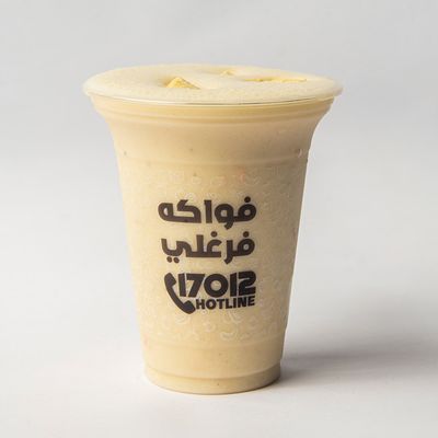 Natural banana juice with milk