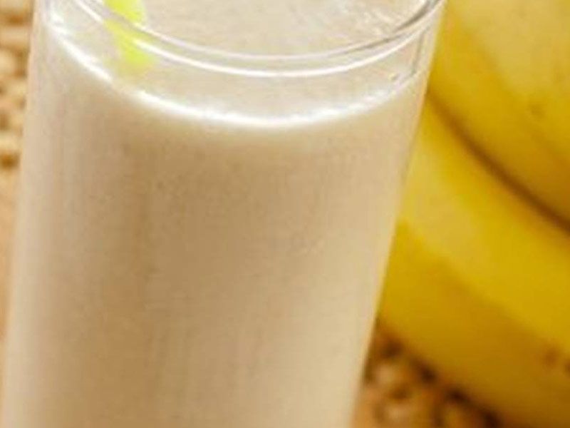 Banana With Milk Juice