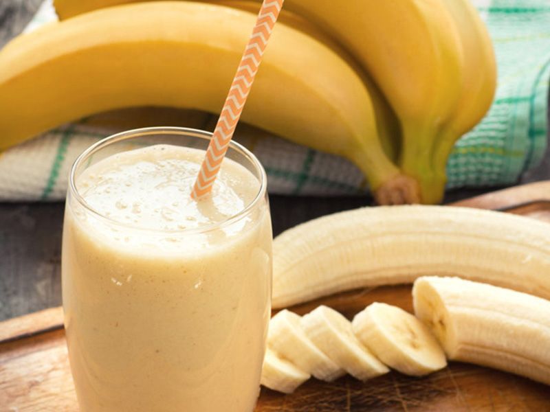 Banana with Milk Juice
