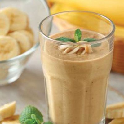 Banana with milk juice