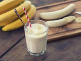 Banana and milk juice