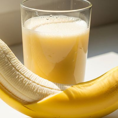 Banana with milk