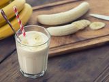 Banana With Milk Juice