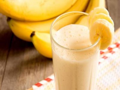 Banana With Milk Juice