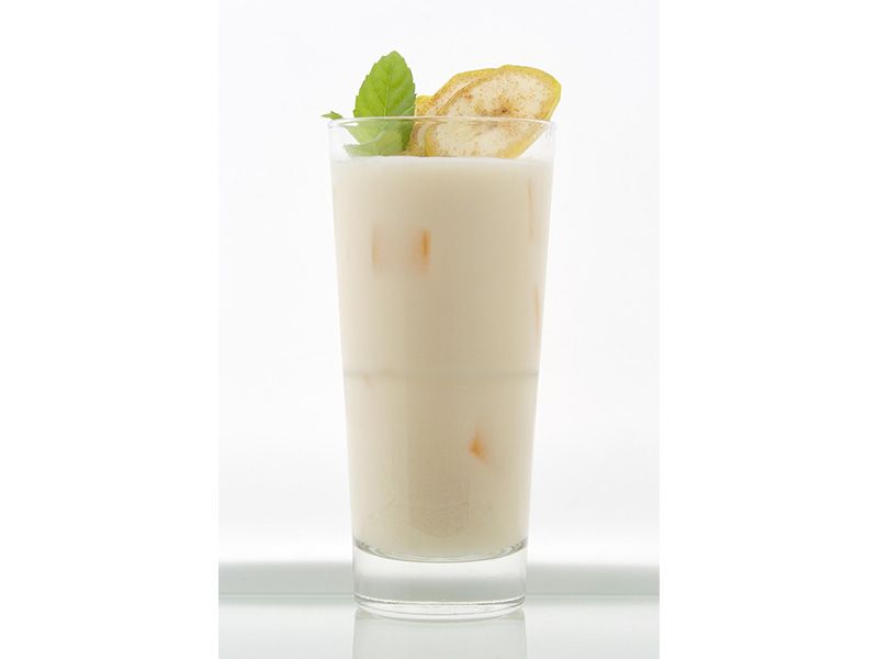 Banana With Milk Juice