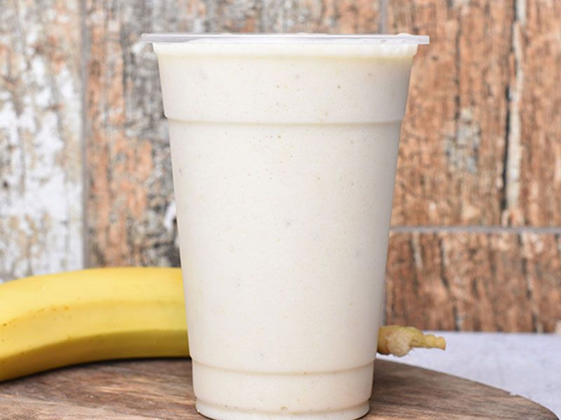 Banana With Milk Juice