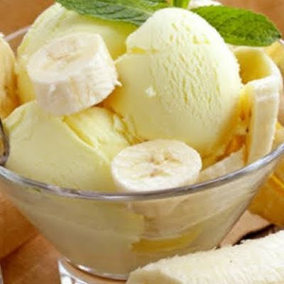 Banana pieces with Ice