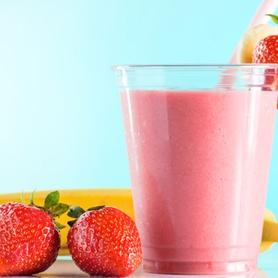 Banana milk strawberry