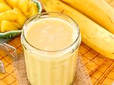 Banana With Milk And Mango Cocktail