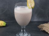 Iced Banana With Milk Cocktail