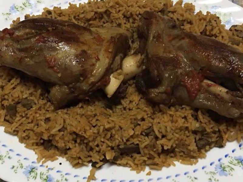 Mutton Shank With Rice Platter