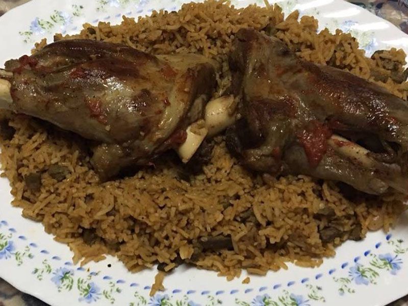 Mutton Shank With Rice Platter