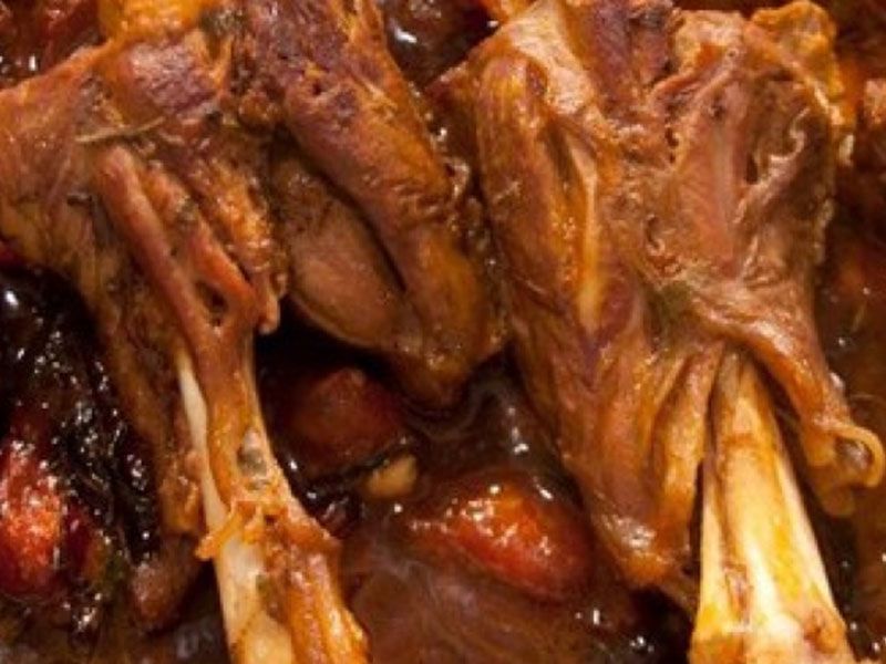 Mutton Shank with Rice