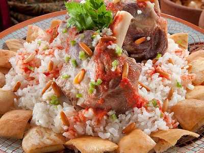 Mutton Shank With Fatteh Platter