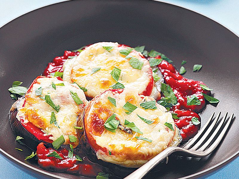 Eggplant With Mozzarella Cheese
