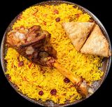 Lamb Shank And Rice Dish