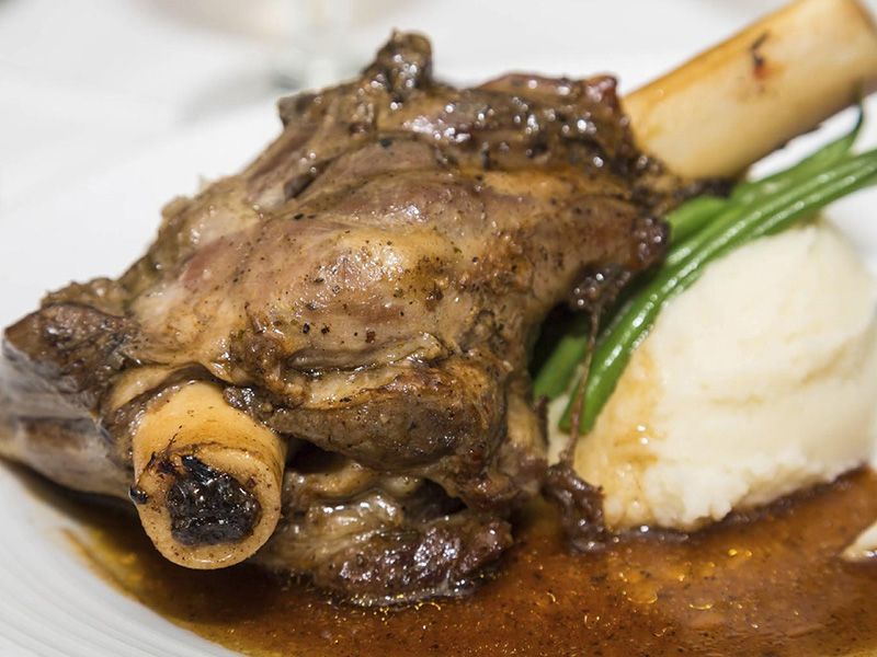 Mutton Shank With Rice