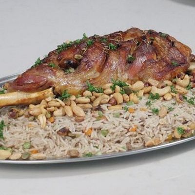 Lamb Shank with Basmati Rice