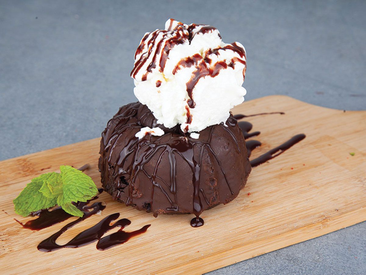 molten cake ice