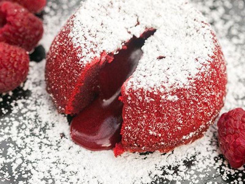 Red Velvet Molten Cake