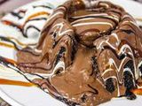White Nutella Chocolate Molten Cake