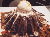 Molten Cake With Ice Cream