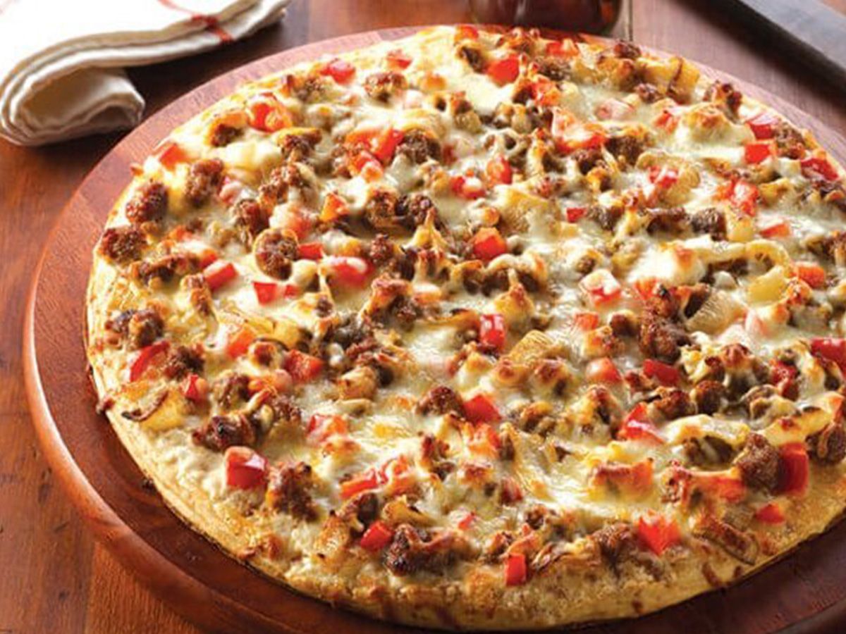 Meat mix pizza