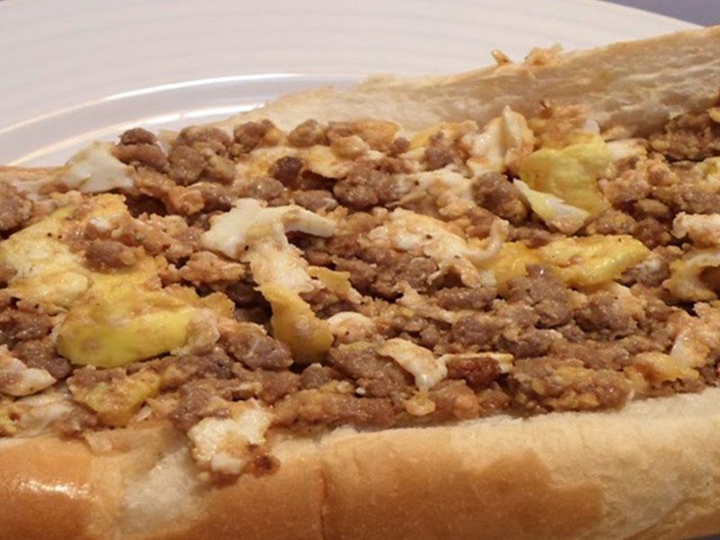 Corned Beef With Eggs Sandwich