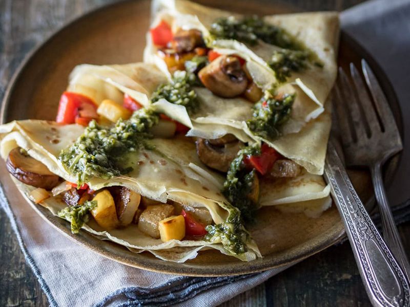 Mix Shish And Chicken Pane Crepe
