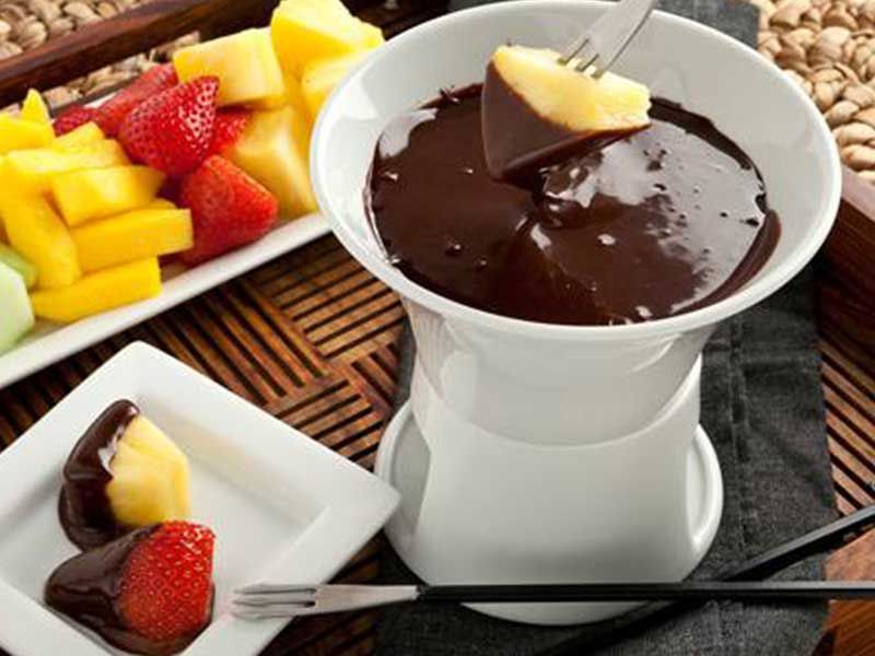 Mix Fruits With Chocolate