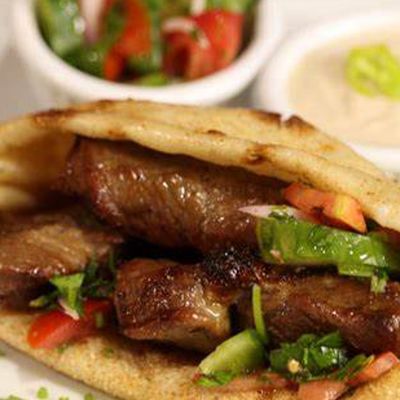 Mixed Baladi meat sandwich