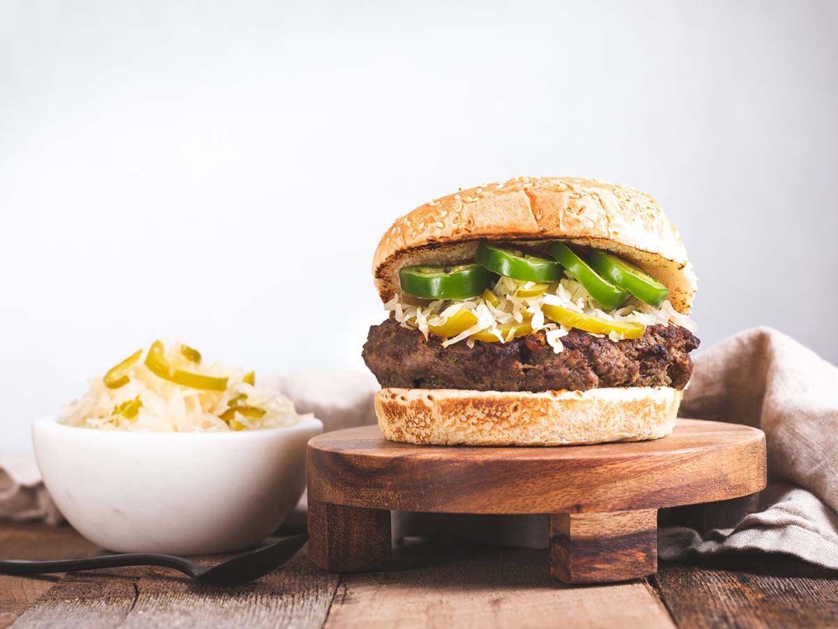 mexican burger sandwich
