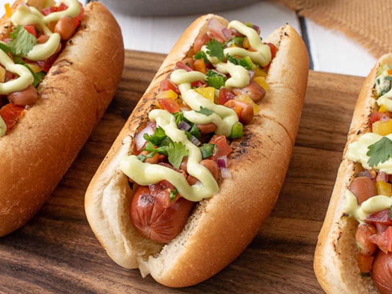 Mexican Oriental Sausage Sandwich