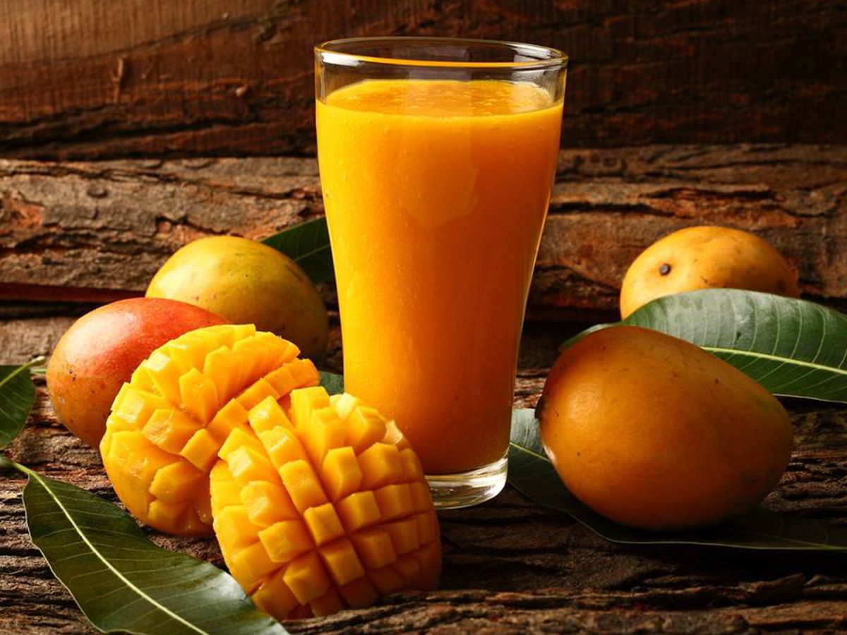 Mango kiwi milkshake