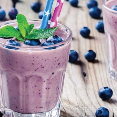 Blueberry milkshake