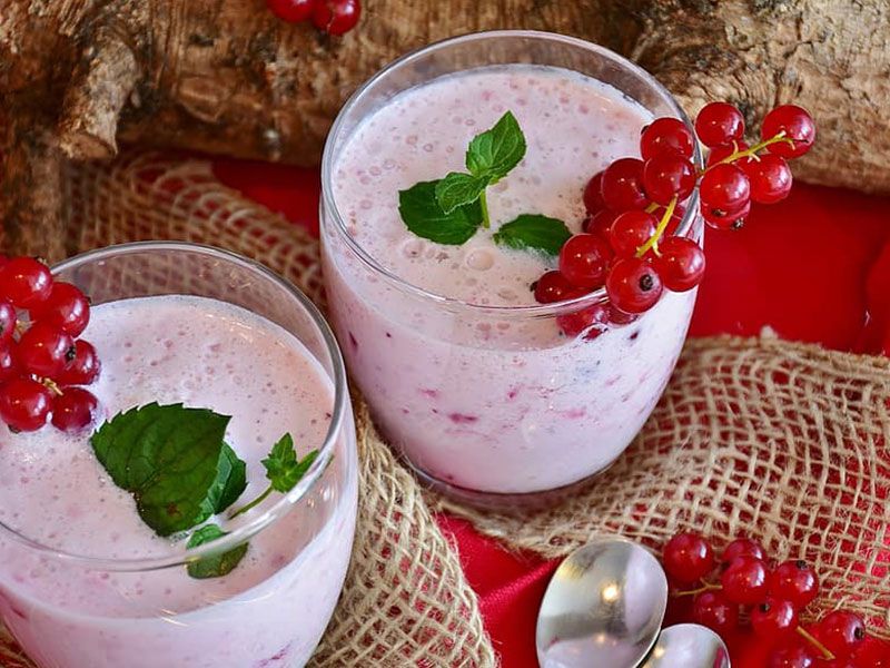 Blueberry Yogurt Milkshake