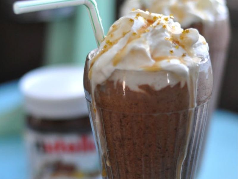 Nutella Chocolate Milkshake